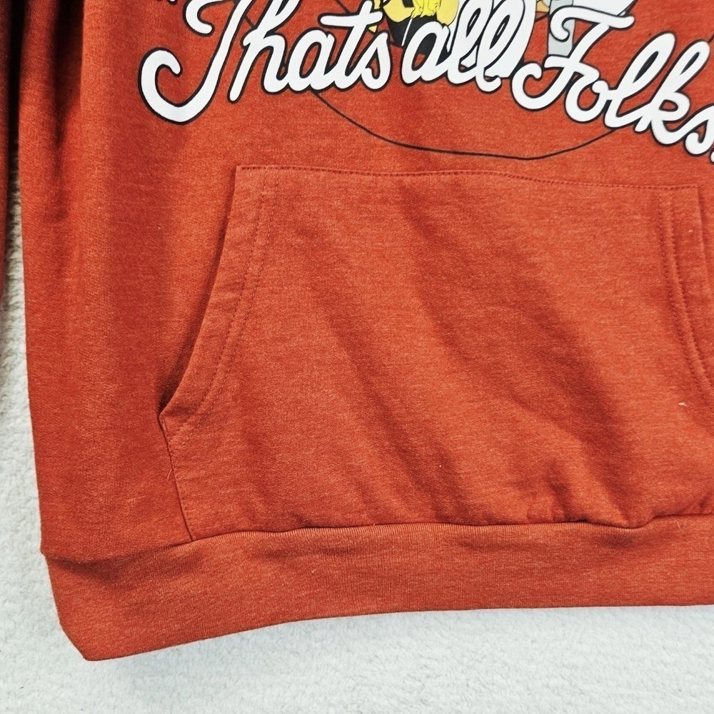 Loony Tunes Bugs Bunny Woman's Pullover Hoodie Sweatshirt XL 15-16 Pouch Pocket - Picture 7 of 10